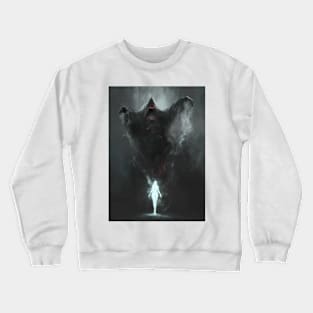 Girl with Grim reaper Crewneck Sweatshirt